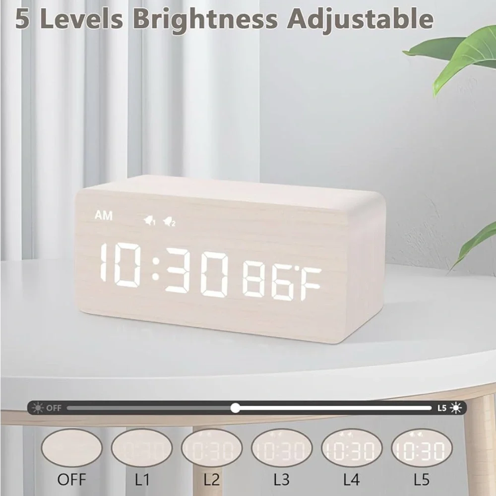 Wireless charging alarm clock NIB NWOT